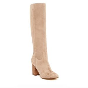 Via Spiga Tan Suede Boots